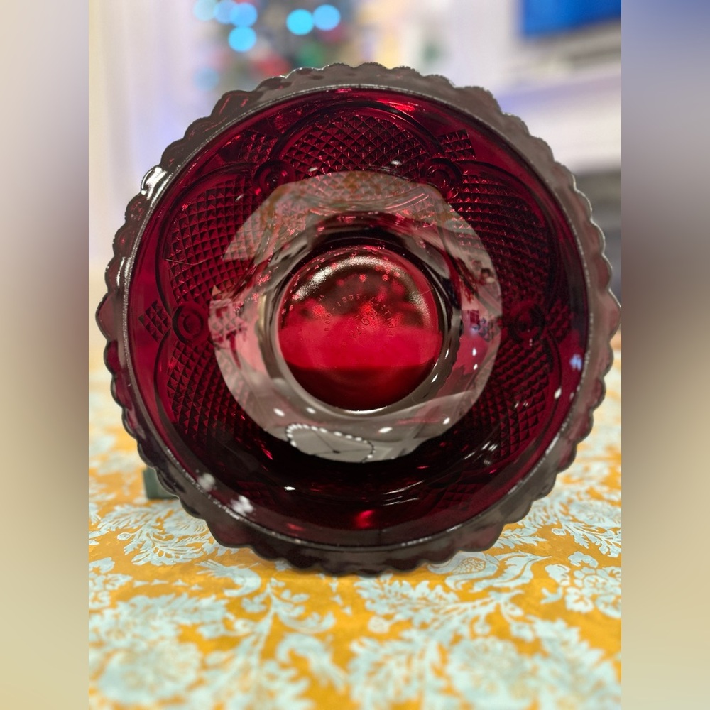 Cape Cod Ruby 8” Round Bowl by Avon